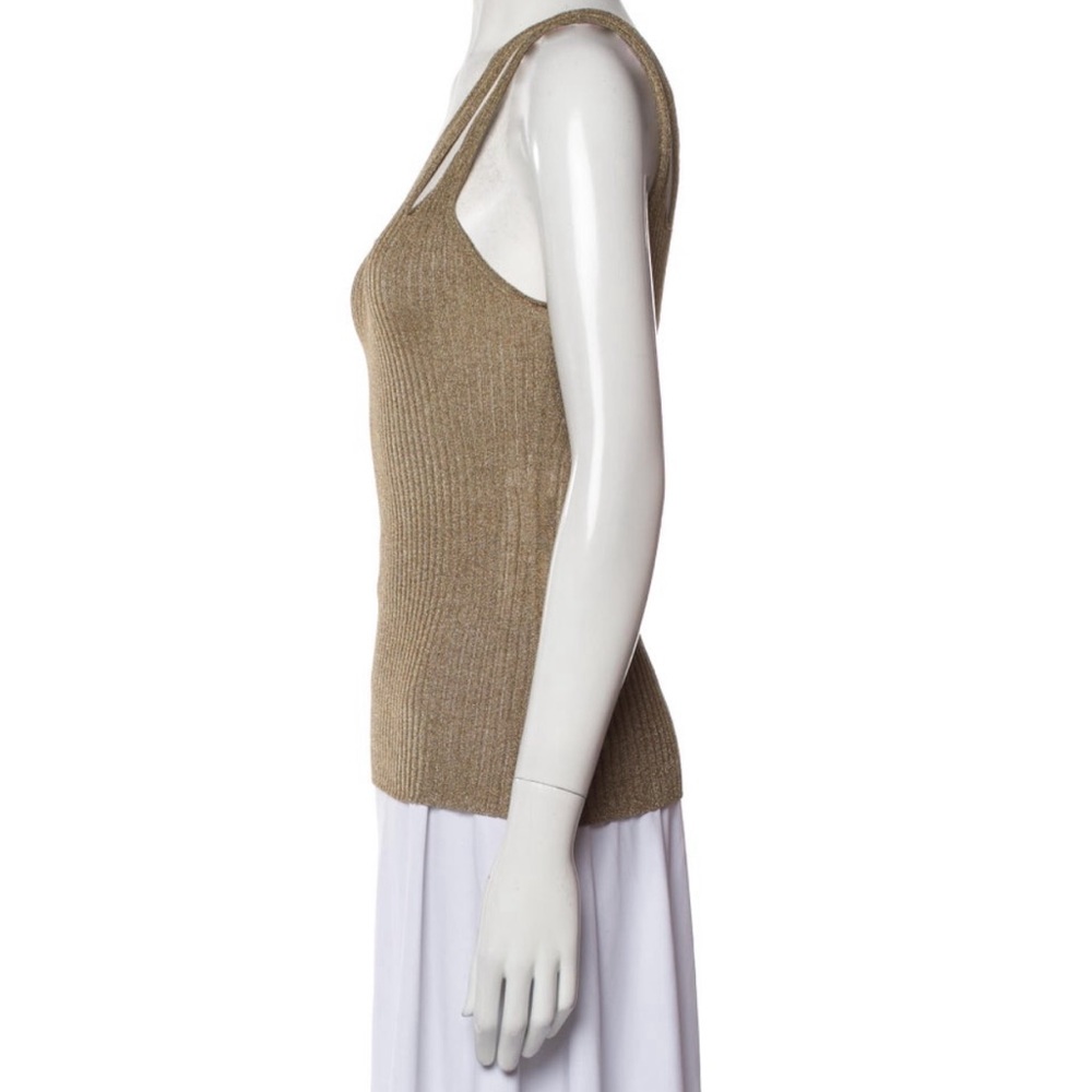 Jonathan Simkhai Metallic Ribbed Tank - Picture 9 of 12